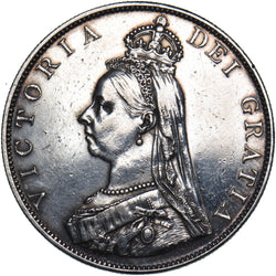 1887 Double Florin (Roman 1) - Victoria British Silver Coin