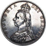 1887 Double Florin (Roman 1) - Victoria British Silver Coin