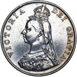 1887 Double Florin (Arabic 1) - Victoria British Silver Coin