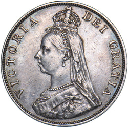 1889 Double Florin - Victoria British Silver Coin - Nice