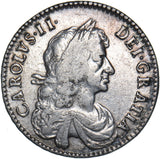 1671 Halfcrown - Charles II British Silver Coin - Nice