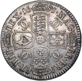 1671 Halfcrown - Charles II British Silver Coin - Nice