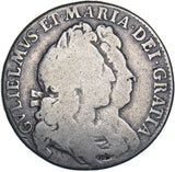 1693 Halfcrown - William & Mary British Silver Coin