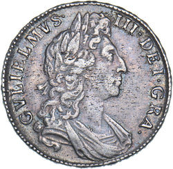 1698 Halfcrown - William III British Silver Coin - Nice