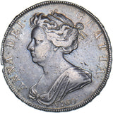 1703 VIGO Halfcrown - Anne British Silver Coin - Nice