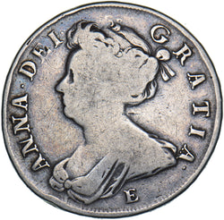 1707 E Halfcrown - Anne British Silver Coin