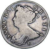 1707 E Halfcrown - Anne British Silver Coin