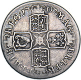 1707 E Halfcrown - Anne British Silver Coin