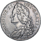 1745 LIMA Halfcrown - George II British Silver Coin - Nice