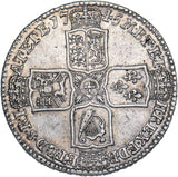1745 LIMA Halfcrown - George II British Silver Coin - Nice