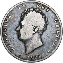 1828 Halfcrown - George IV British Silver Coin