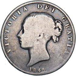 1845 Halfcrown - Victoria British Silver Coin