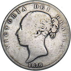 1876 Halfcrown - Victoria British Silver Coin