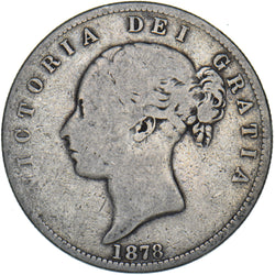 1878 Halfcrown - Victoria British Silver Coin