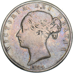 1884 Halfcrown - Victoria British Silver Coin