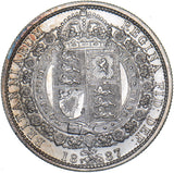 1887 Halfcrown - Victoria British Silver Coin - Very Nice