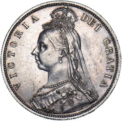 1887 Halfcrown - Victoria British Silver Coin - Very Nice