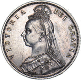 1887 Halfcrown - Victoria British Silver Coin - Very Nice