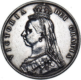 1887 Halfcrown - Victoria British Silver Coin