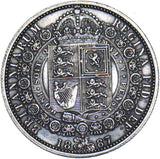 1887 Halfcrown - Victoria British Silver Coin