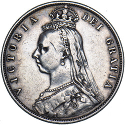 1887 Halfcrown - Victoria British Silver Coin - Nice