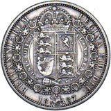 1887 Halfcrown - Victoria British Silver Coin - Nice