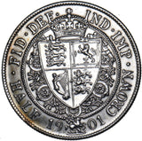 1901 Halfcrown - Victoria British Silver Coin