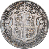 1903 Halfcrown - Edward VII British Silver Coin