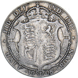 1908 Halfcrown - Edward VII British Silver Coin