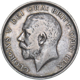 1913 Halfcrown - George V British Silver Coin - Nice
