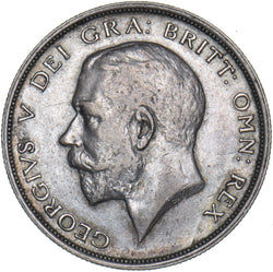 1914 Halfcrown - George V British Silver Coin - Nice