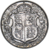 1914 Halfcrown - George V British Silver Coin - Nice