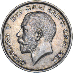 1915 Halfcrown - George V British Silver Coin - Nice