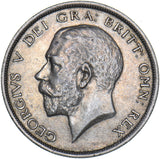 1915 Halfcrown - George V British Silver Coin - Nice