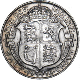 1916 Halfcrown - George V British Silver Coin