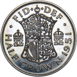 1951 Proof Halfcrown - George VI British  Coin - Very Nice