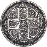 1849 Godless Florin - Victoria British Silver Coin - Nice