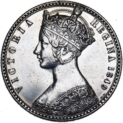 1849 Godless Florin - Victoria British Silver Coin