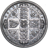 1849 Godless Florin - Victoria British Silver Coin - Very Nice