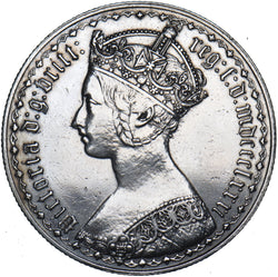 1881 Gothic Florin (xxri Flaw) - Victoria British Silver Coin