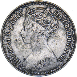 1883 Gothic Florin - Victoria British Silver Coin