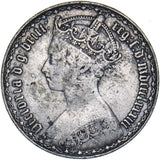 1883 Gothic Florin - Victoria British Silver Coin