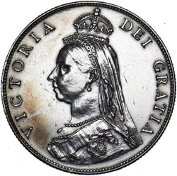 1887 Florin - Victoria British Silver Coin - Nice