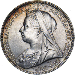 1901 Florin - Victoria British Silver Coin - Superb
