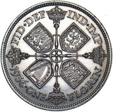 1936 Florin - George V British Silver Coin - Very Nice