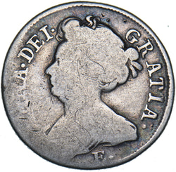 1708-9 E* Shilling (Edinburgh Bust) - Anne British Silver Coin