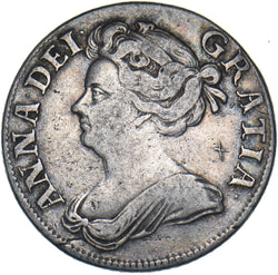 1709 Shilling - Anne British Silver Coin - Nice