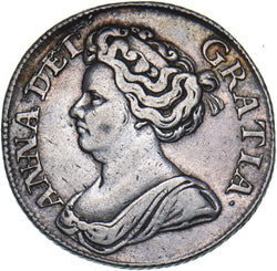 1711 Shilling - Anne British Silver Coin - Nice