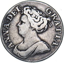 1711 Shilling - Anne British Silver Coin - Nice