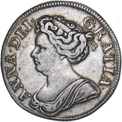 1714 Shilling - Anne British Silver Coin - Nice